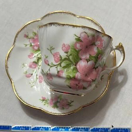 2529 Footed Cup & Saucer Set