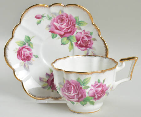 Juliana Rose Footed Cup & Saucer Set
