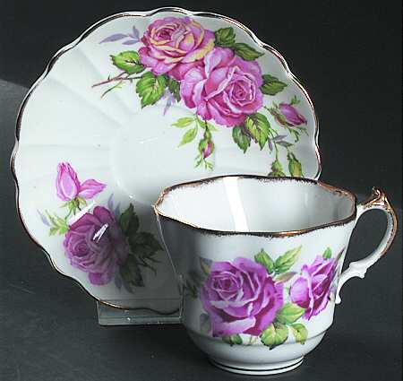 Juliana Rose Footed Cup & Saucer Set