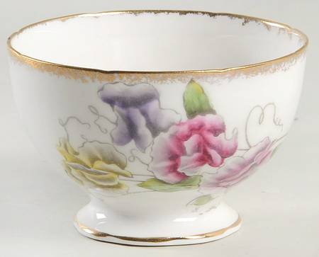 Sweet Pea (Multicolor Flowers) Open Sugar Bowl