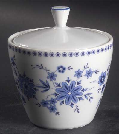 Bavarian Blue Sugar Bowl & Lid