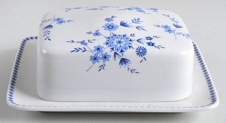 Bavarian Blue Square Covered Butter