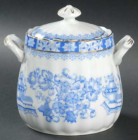 China Blau Oversize Sugar Bowl & Lid