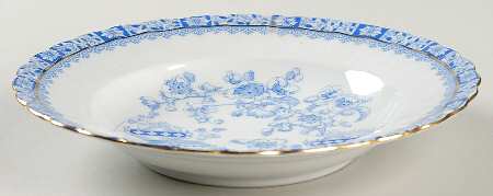 China Blau Rim Soup Bowl