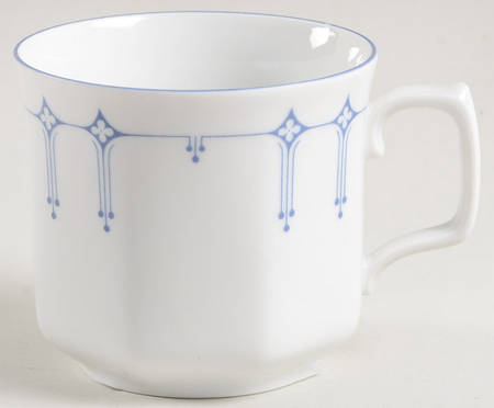 Dimity Blue Flat Cup