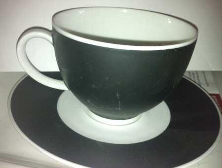 Eclipse Flat Cup & Saucer Set