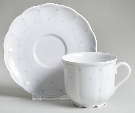 Edelweiss Flat Cup & Saucer Set