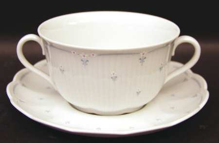 Edelweiss Flat Cream Soup Bowl & Saucer Set