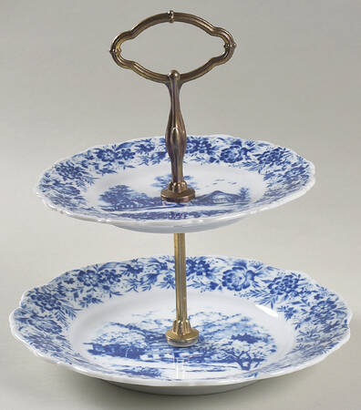 Heimatland 2 Tiered Serving Tray (Luncheon & Salad Plate)