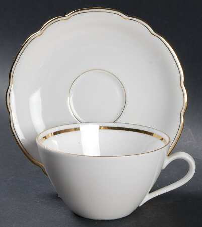 Inka Gold Flat Cup & Saucer Set