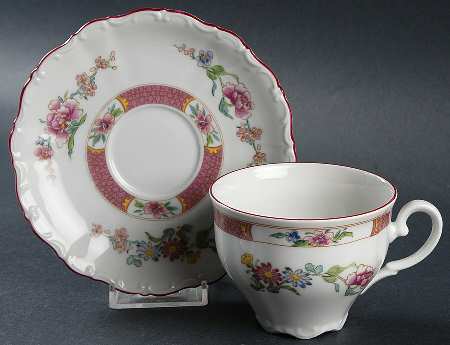 Orient Flat Cup & Saucer Set