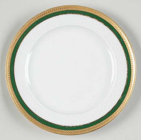 Polonaise Green Bread & Butter Plate