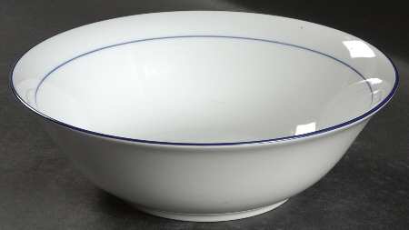 Rainbow Blue 9" Round Vegetable Bowl