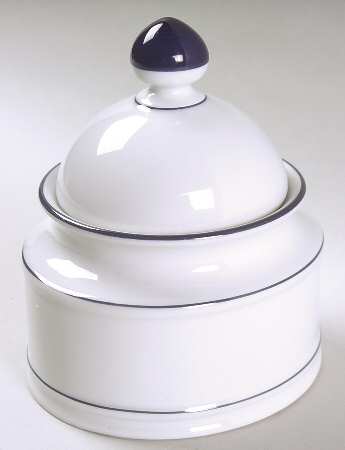 Rainbow Blue Sugar Bowl & Lid