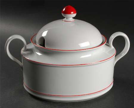 Rainbow Red Tureen &  Lid