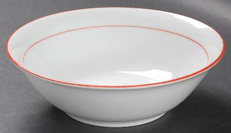Rainbow Red Coupe Cereal Bowl