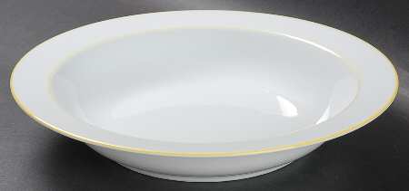 Rainbow Yellow Rim Soup Bowl