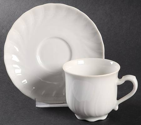 Regina Flat Demitasse Cup & Saucer Set