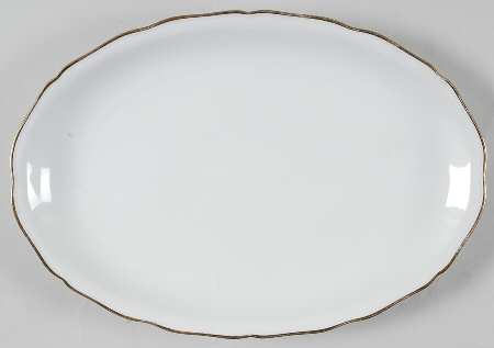 Renate Gold 14" Oval Serving Platter