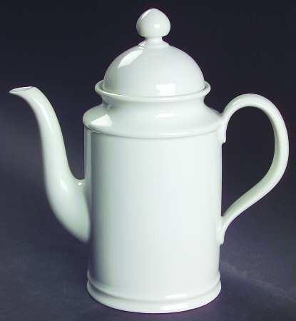 Renate White (Smooth) Small Coffee Pot & Lid