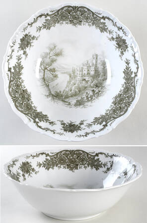 Rhinegau (Scalloped) 10" Large Salad Serving Bowl