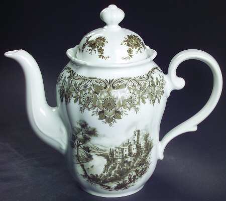 Rhinegau (Scalloped) Mini Coffee Pot & Lid