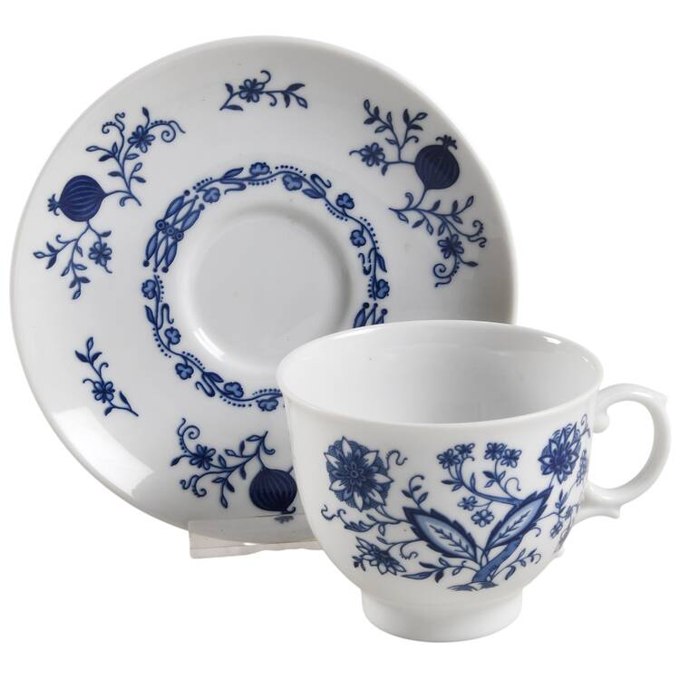 Rose (Smooth) Footed Cup & Saucer Set