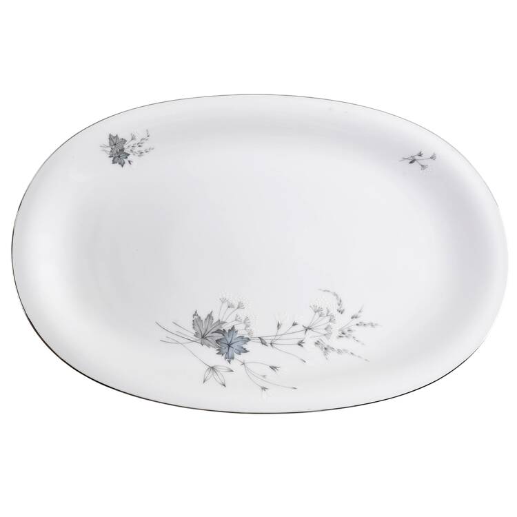 Silver Mist 15" Oval Serving Platter