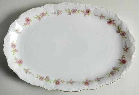 Theresia Floral 12" Oval Serving Platter