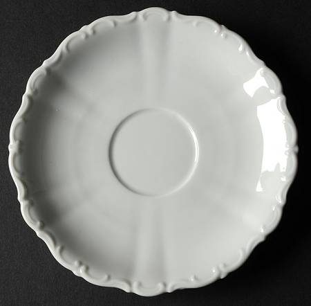 Theresia White Saucer for Flat Cup