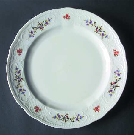 Violet Birds Dinner Plate