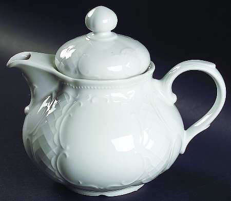 Vienna White Teapot & Lid