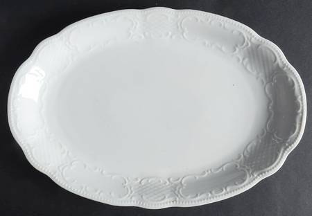 Vienna White 12" Oval Serving Platter