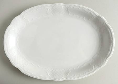 Vienna White 15" Oval Serving Platter