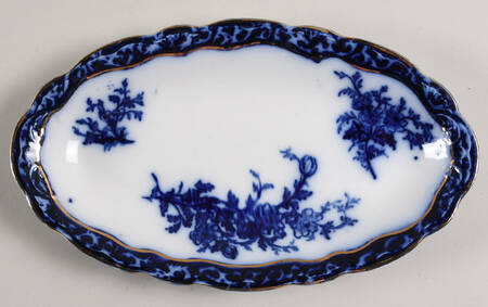 Touraine (Flow Blue) Relish/Gravy Underplate