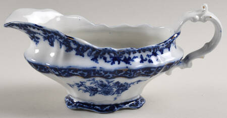 Touraine (Flow Blue) Gravy Boat