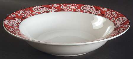 Bandana Red 9" Round Vegetable Bowl