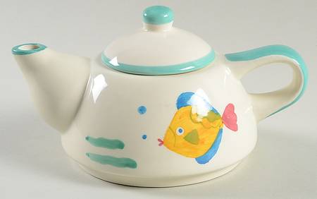 Barrier Reef Teapot for Individual Teapot & Lid with Cup