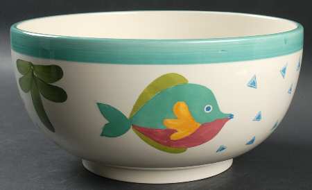 Barrier Reef 11" Large Salad Serving Bowl