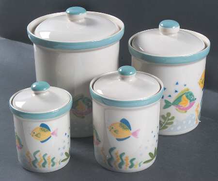 Barrier Reef (4 Piece) Canister Set (Box Set)