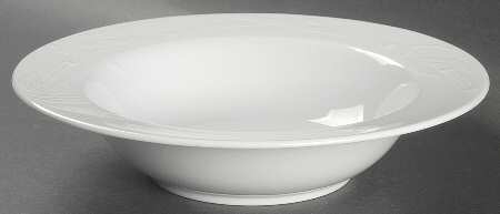 Bamboo White 10" Round Vegetable Bowl