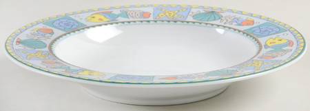 Beach Party Large Rim Soup Bowl