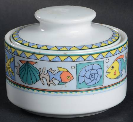 Beach Party Sugar Bowl & Lid