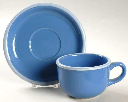 Blueberry Delight Flat Cup & Saucer Set
