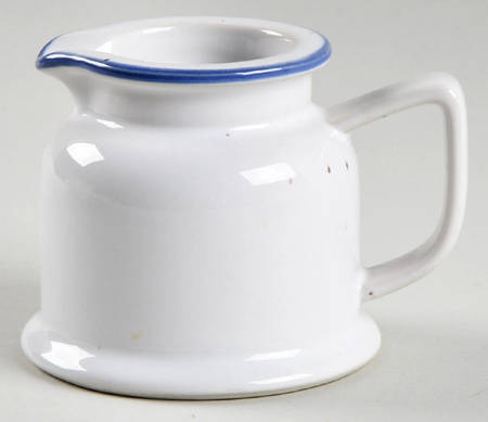 Blue Linen Creamer