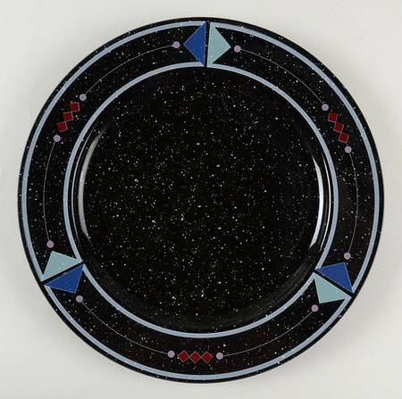 Black Marble 12" Chop Plate (Round Platter)