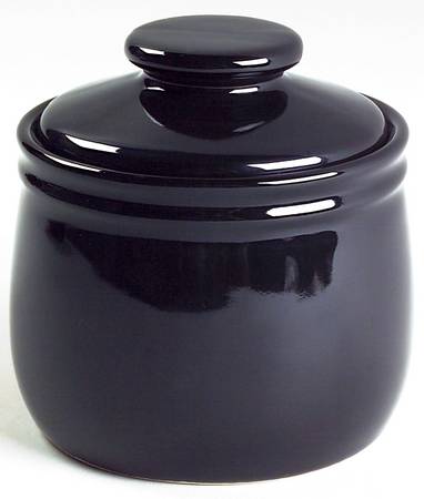 Classic Ebony Sugar Bowl & Lid