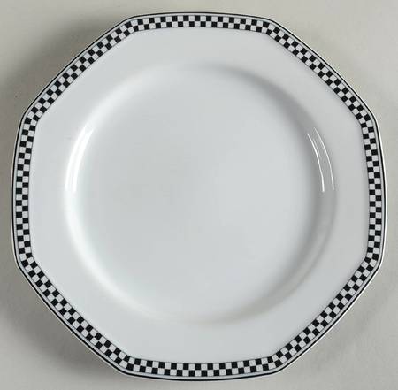 Country Cafe Black Salad Plate