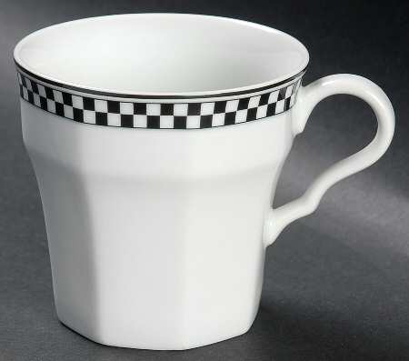 Country Cafe Black Flat Cup
