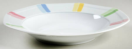 Color Chart Rim Soup Bowl